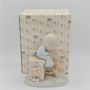 Precious Moments Just A Line To Wish You A Happy Day Figurine 520721 1988